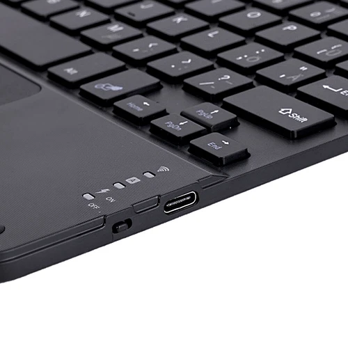 10" QWERTZ Tastatur Kabellos Bluetooth Deutsch Keyboard mit Maus für PC Tablet - Bild 8 von 13