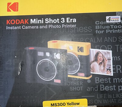 Kodak Mini Shot 3 ERA Instant Camera & Photo Printer (MS300 YELLOW)