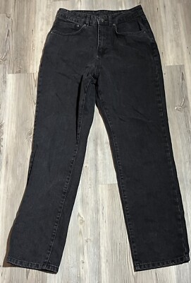 The Ragged Priest Jeans Womens 4/28 Baggy Slouchy Distressed Blk Denim Grunge