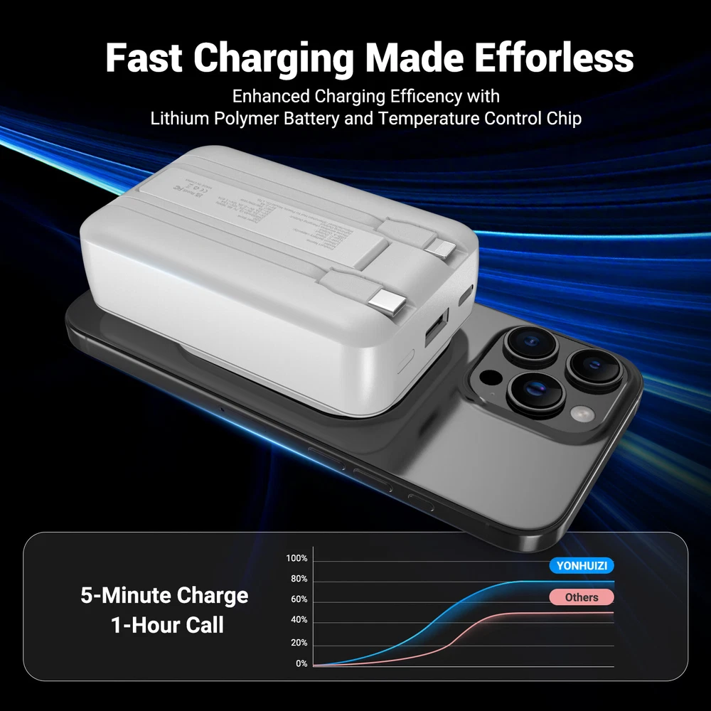Power Bank 26800mAh Magnetic Charging Portable External Battery Backup For Phone Power Bank 26800mAh Magnetic Charging Portable External Battery Backup For Phone
