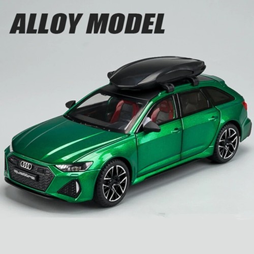 1:24 Scale AUDI RS6 AVANT Diecast Model Sports Toy Car Sound&Light Toy Gift NEW - Picture 6 of 8
