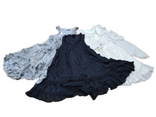 Summer Bundle clearance lot 3 in bulk  Ruffle Swing Dress Sz 12 Black Grey Ivory