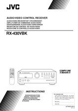 JVC RX-430VBK Receiver Owners Instruction Manual Reprint