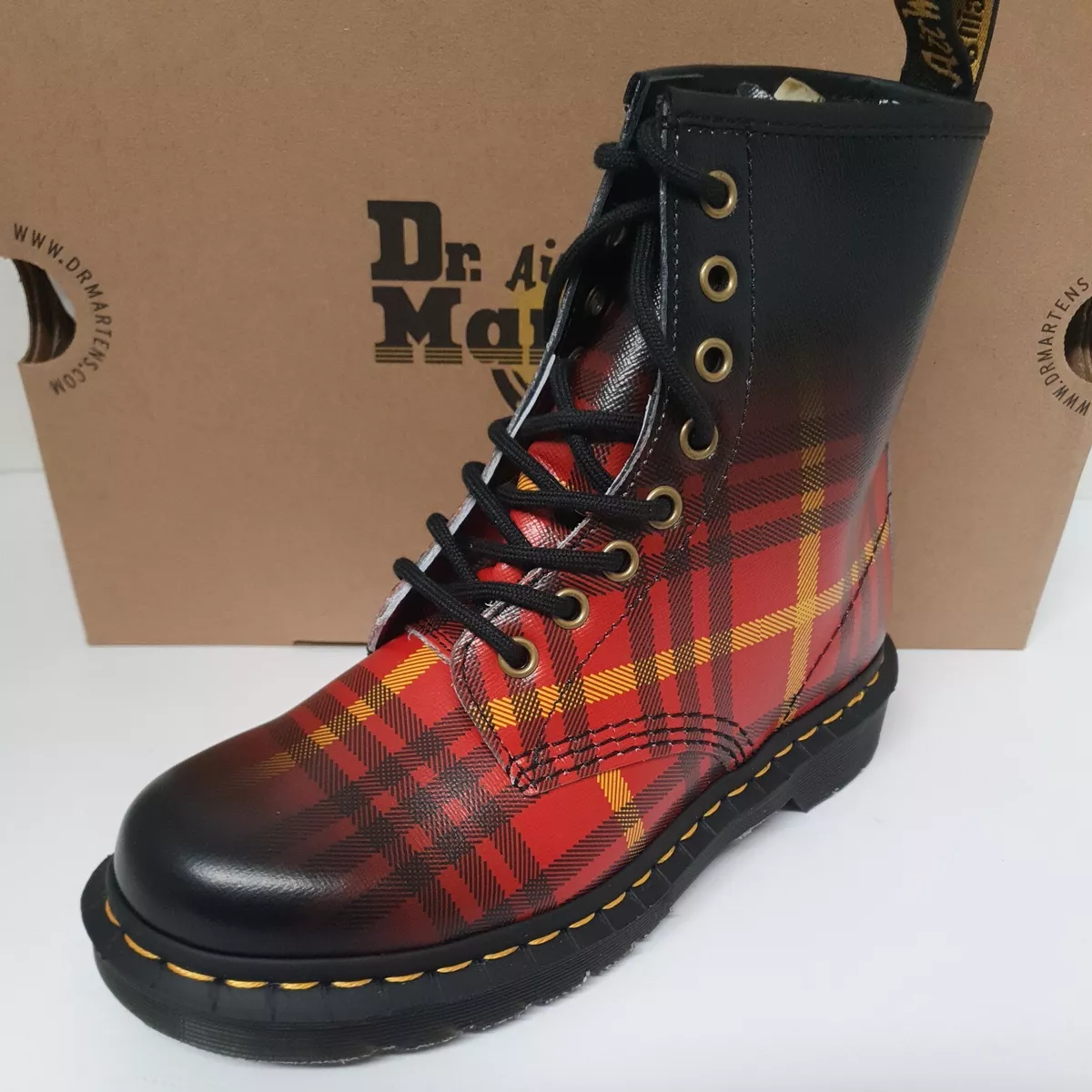 Dr martens sales 1460 tartan boots