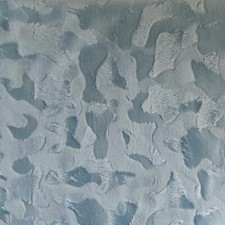 Faux Fur Pony Skin Velboa Fabric Material - DUSTY BLUE