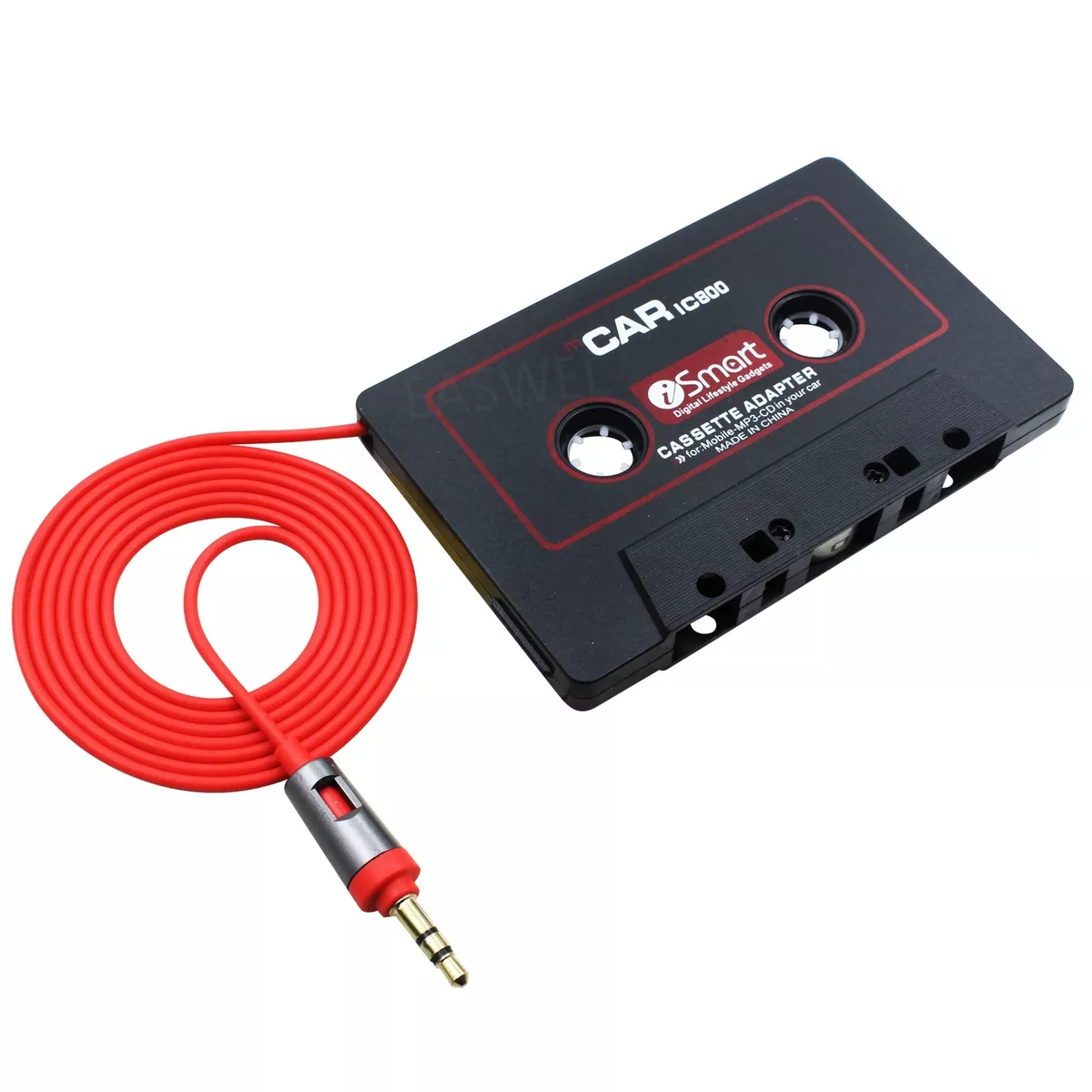 Lecteur de musique voiture cassette audio 3,5 mm adaptateur cordon de câble  auxi