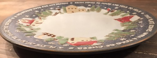 Tenderheart Designs THT 2007 Heartfelt Wish Christmas Holiday Plate Heavy 12.5” - Picture 3 of 6