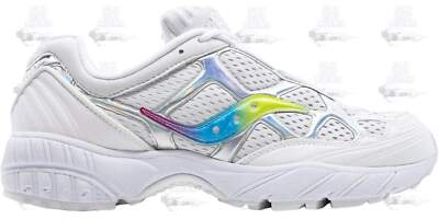 Saucony Grid Web Iridescent White Red Yellow Blue Purple S70492-1