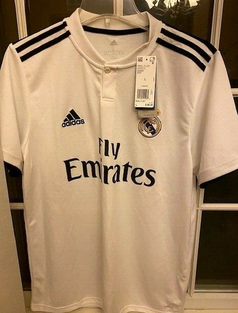 ADIDAS REAL H JSY T-SHIRT OFFICIAL REAL FIRST MADRID WHITE
