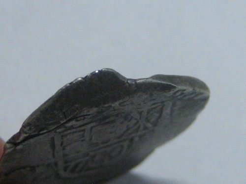 PHILIP III 2 REAL COB 1600s CURIOUS FORM SPANISH SILVER COLONIAL ERA COB ANTIQUE - Afbeelding 4 van 10