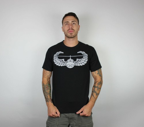 Army Air Assault Black Morale T-Shirt 