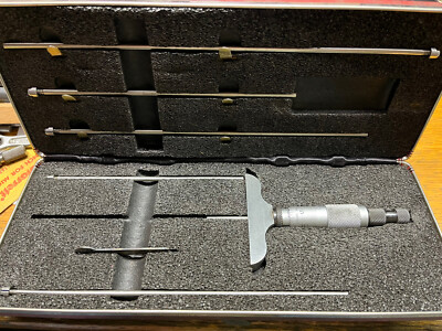 Starrett No.440 0 - 6 Inch Depth Micrometer W/2-1/2 Inch Base