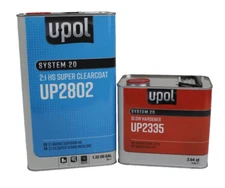 U-POL UP2802 High Gloss Clearcoat Kit Automotive W/ UP2335 Slow Hardener