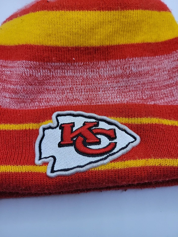 Kansas City Chiefs Hat Beanie Winter Cap NFL Football New Era One Size Fits All - Image 2 of 4