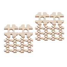 Durable Wooden Hat Pom Pom Fastener Buttons Removable Craft Supplies Beige