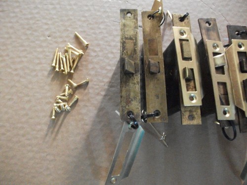 VintageDoor Mortise Locks - Contractor/Restoration SIX PACK-4w/keys+6 Strikes - Picture 2 of 4