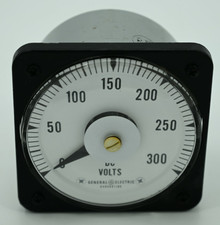 RARE General Electric GE DC Voltmeter 0-300 Volts Model 6485K81180
