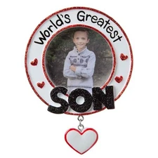 World's Greatest Son Personalized Christmas Tree Ornament