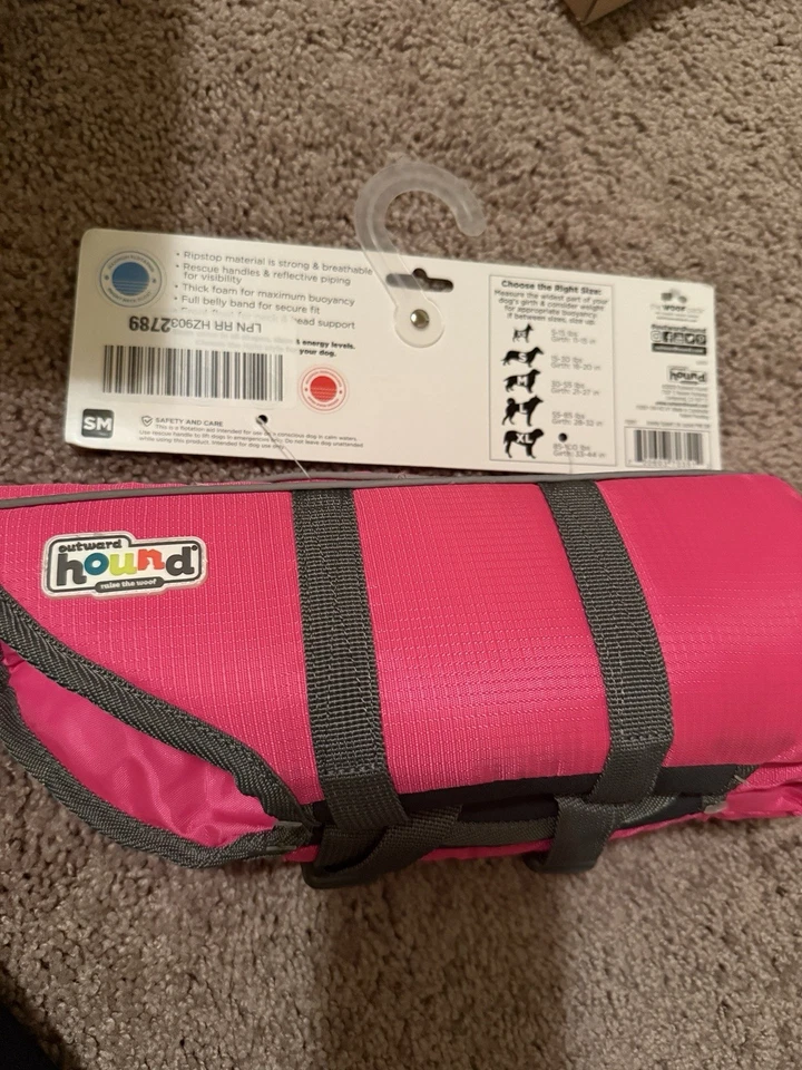 Спасательный жилет для собак Outward Hound рипстоп быстрый выпуск легко прилегающий регулируемый маленький - Изображение 3 из 4