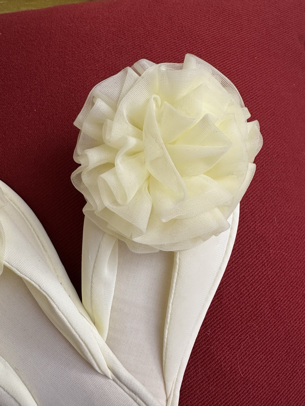 PANTOFOLA D’ORO Vintage NOS Chiffon Giallo Glamour Skuffs di Madye’s SM (5 6)