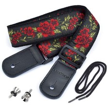 Tenor Concert Soprano Baritone Ukulele Strap Coloful Hawaii Floral Jacquard F...