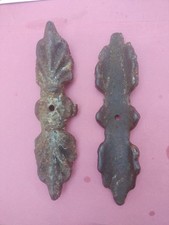 COPPIA DI FREGI ANTICHI IN BRONZO H cm19 x MOBILE 