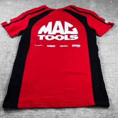 MAC Tools T-Shirt rot schwarz kurzarm Workwear Racing Style Herren Small S