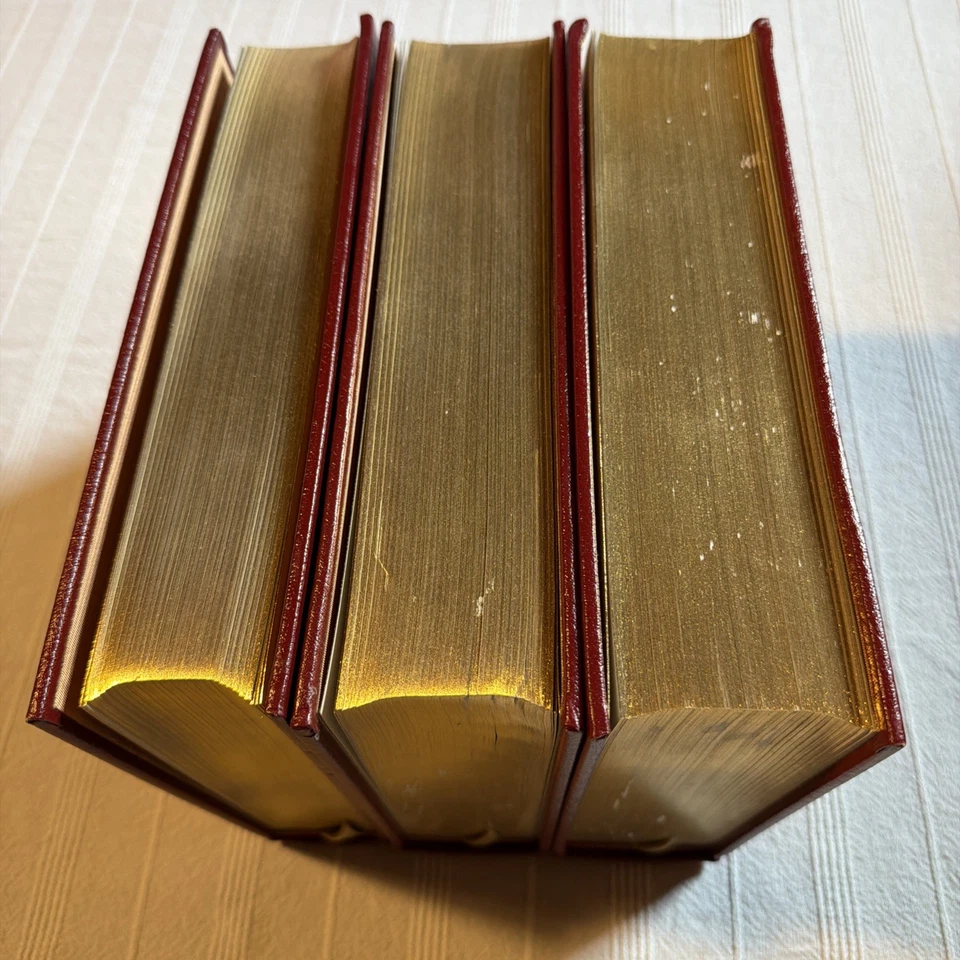 Easton Press "The Civil War: A Narrative" 3 Vol Set Shelby Foote 1991 Leather - Image 3 of 4