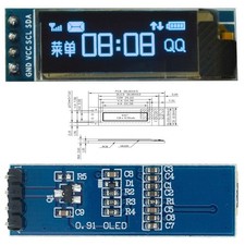 0.91 inch 128x32 IIC I2C Blue OLED Display Module DC3.3V 5V 128 32 Arduino