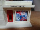 3 VINTAGE PLASTICVILLE O/S GAUGE - 2 GAS STATIONS, CHURCH  w/EXTRAS — photo 9