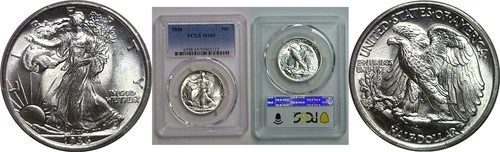 1936 Walking Liberty Half Dollar   PCGS MS-65