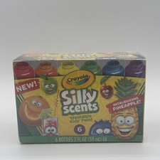 Brand New Crayola Silly Scents Washable Kids Paint Scented Paint 6 Count Sealed