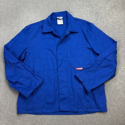 Französische Jacke Erwachsene Mittelblau Vintage Chore Sanfor...