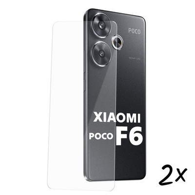 2x für POCO F6 Glas Schutzglas Schutz Folie Panzerfolie Displayschutz 9H Hart
