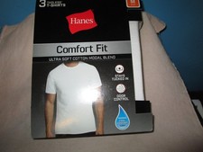 T-Shirts Pack of 3 Hanes Tagless NEW Size M.38-40 Comfort Fit