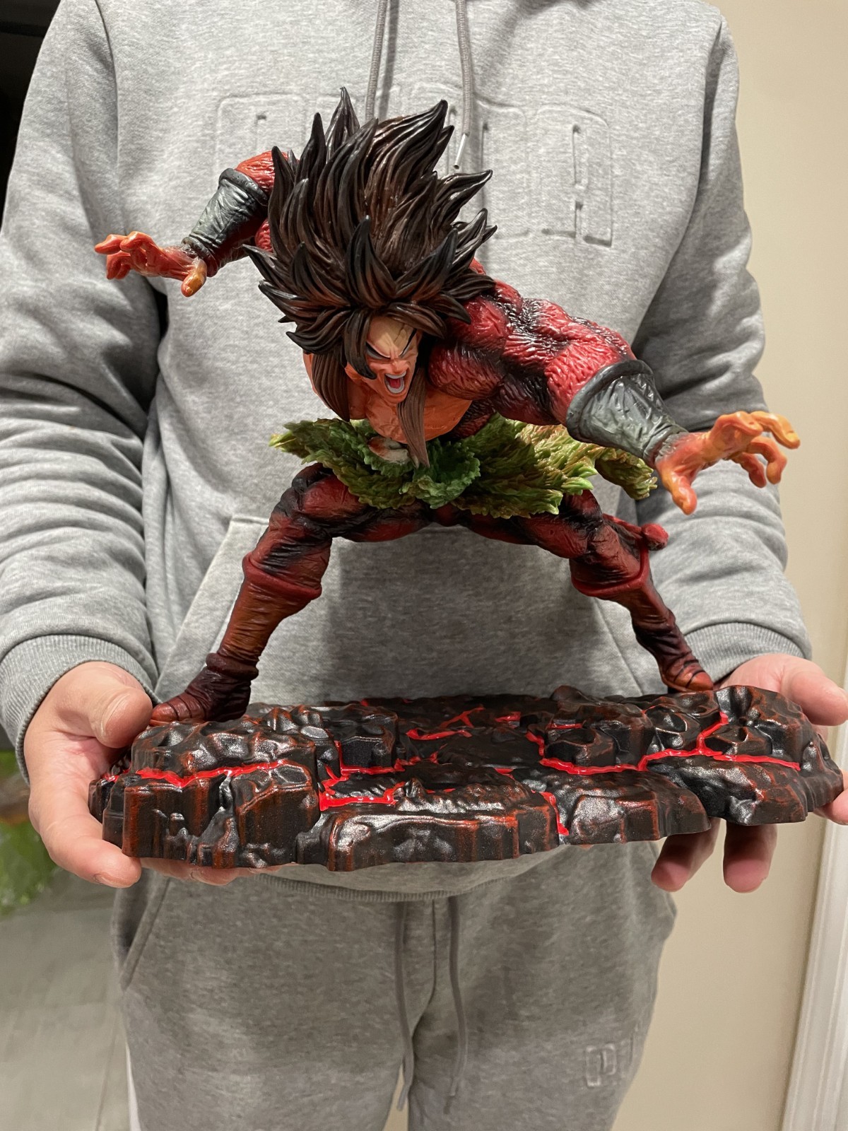 Dragon Ball Goku Broly Estatua Base Figura Regalo Super Saiyajin Colección Juguete Anime