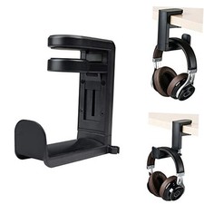 Black 360 Degree Rotation Adjustable Headphone Stand Headset Hanger PC Gaming