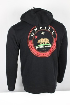 O'neill Men's Cali Marquee Pullover Graphic Hoodie California Bear Black