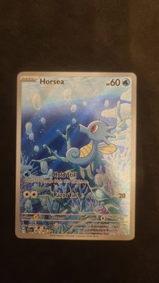 Pokémon TCG Horsea Verhüllte Fabel Holo Illustration Karte 067/064