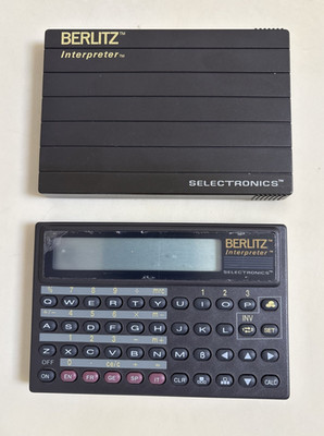 Vintage Berlitz Interpreter Selectronics TR500 Five Language Pocket Translator