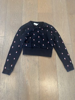 Fleur du mal women s ice cream crewneck sweater  Size small  Cropped fit