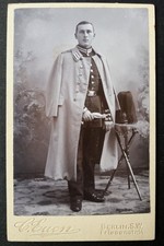 CDV Foto um 1900, Husar, Berlin