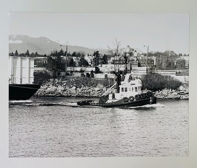 Jessie Hodder Tugboat Photo 8x10 B&W   1992 Vancouver BC Marine Picture