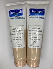 2 Dermasil Oatmeal Facial Cleanser  Toner with Oatmeal  Snow Mushroom 5oz