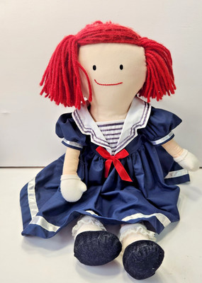 VTG EDEN MADELINE 18'' RAGDOLL BLUE DRESS AND SHOES 1990 EDEN