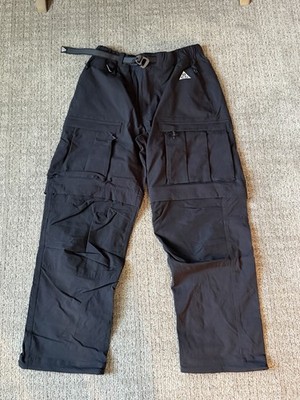 Size Small - Men Nike ACG Smith Summit Convertible Cargo Pants Black FN0428-010