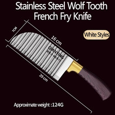 2026 Model Professional 3Pcs Wavy Potato Knife Set-Stainless Steel French Fry Ma