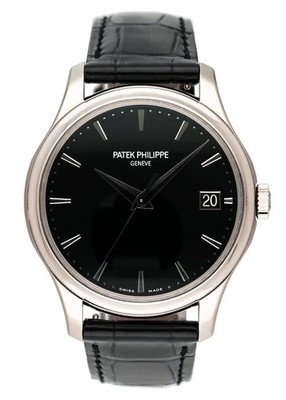 Patek Philippe Calatrava 5227G Black Dial Mens Watch Box Papers