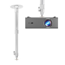 Adjustable 360 Projector Ceiling Mount Bracket, Extendable 31-50cm, Hidden Cabl