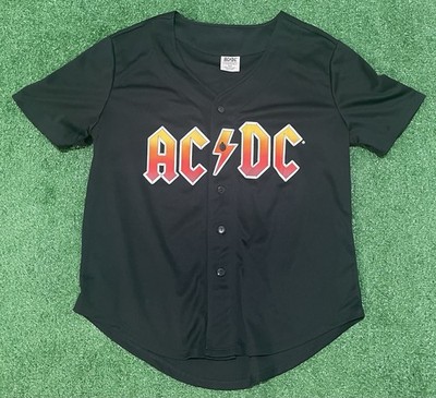 ACDC 2022 Black Baseball Jersey Size Adult Medium 